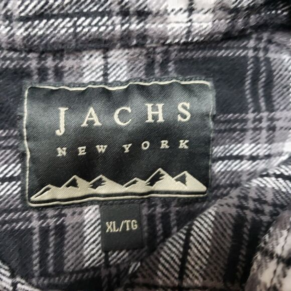 Jachs New York Shirt Thick Plaid Shirt - Jacket Shacket Sz Large - Picture 7 of 9